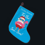 festive beach Santa add name Small Christmas Stocking<br><div class="desc">festive beach Santa add name Small Christmas Stocking</div>