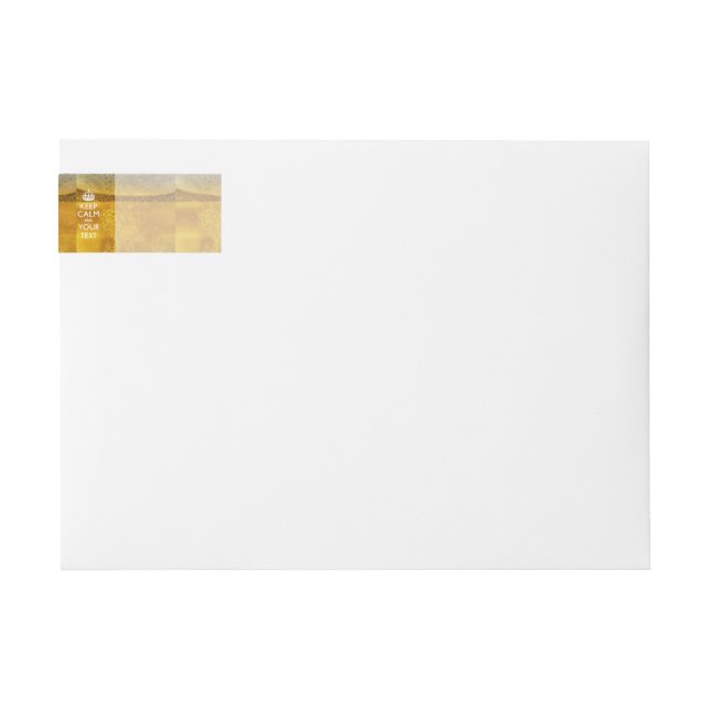 Festive Beer KEEP CALM AND Your Creative Text Wrap Around Label (Front)