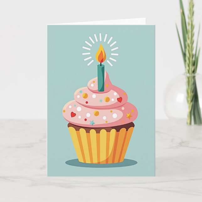 Festive Birthday Sprinkles Card (Front)