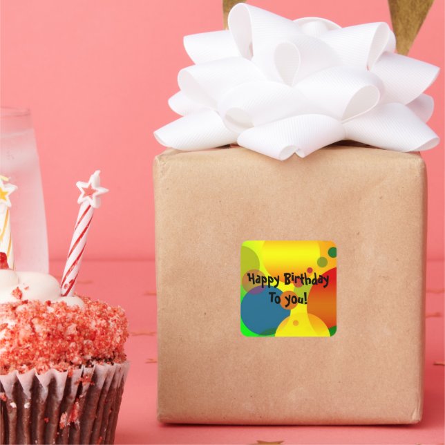 Festive Birthday Sticker Design (Party)