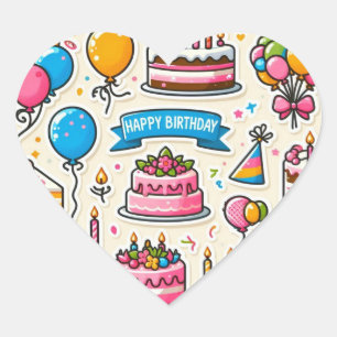 Festive Birthday Sticker Pack"