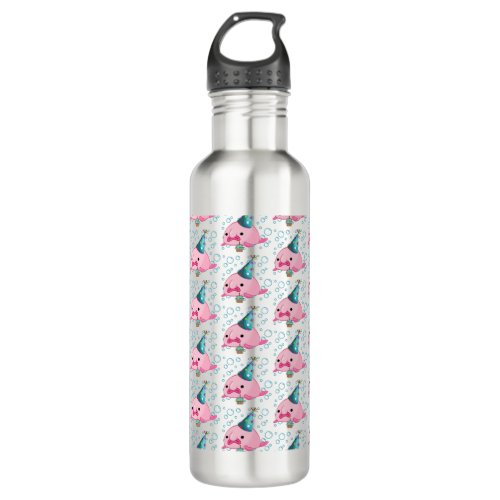 Festive Blobfish Birthday  Stainless Steel Water Bottle