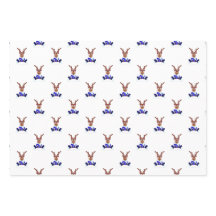 Festive Blue Kasky Christmas Reindeer