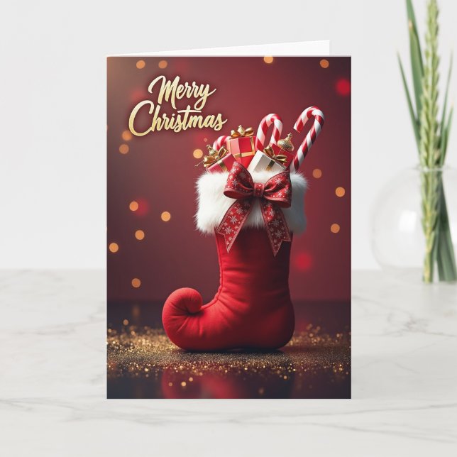 Festive Boot Gifts Card (Front)