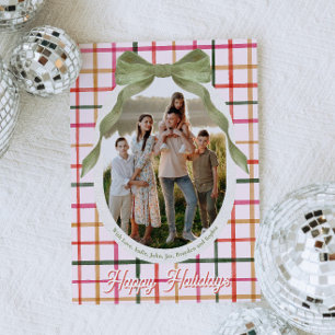 Festive Bow Photo Christmas Cards