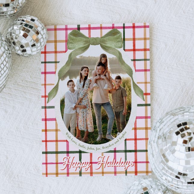 Festive Bow Photo Christmas Cards (Creator Uploaded)