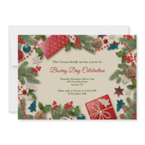 Festive Boxing Day Invitations