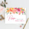 Festive Bright Flowers Citrus Bridal Recipe Card