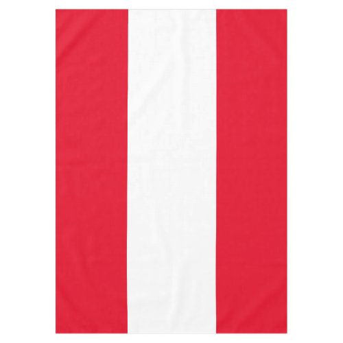 Festive Bright Red White Nautical Summer Stripes Tablecloth