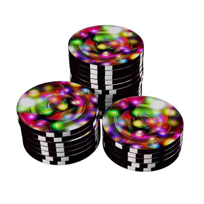 Festive Bubbles Set Of Poker Chips