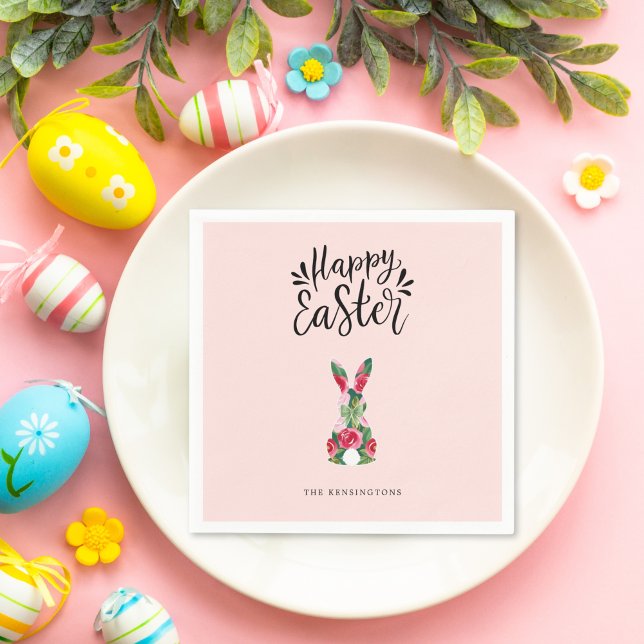 Festive Bunny Easter Table Décor Napkins (Festive Bunny Easter Table Décor Napkins)