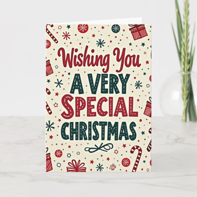 Festive Calligraphy Card (Front)