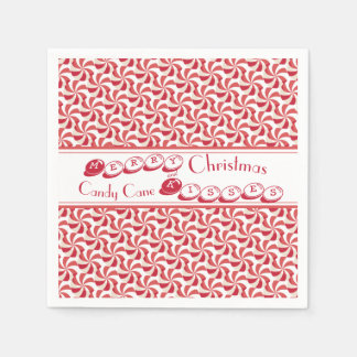 Festive Candy Cane Kisses in 3D Christmas Napkins
