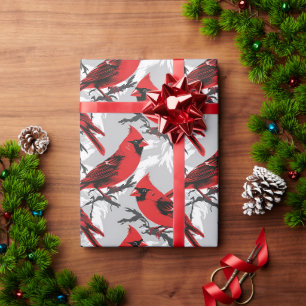 Festive Cardinal Wrapping Paper