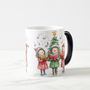 Festive Carolers Delight Color Morph Mug