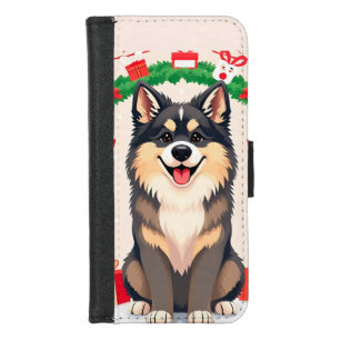 Festive Cartoon Dog iPhone 8/7 Wallet Case