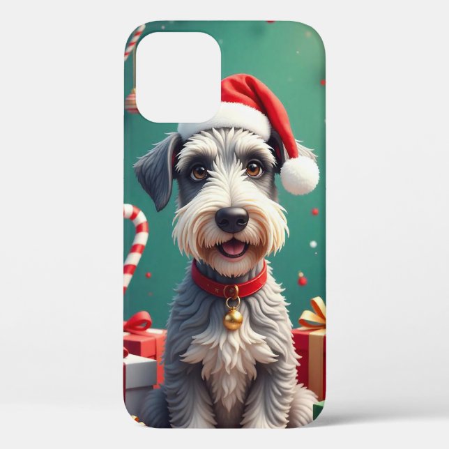 🎅🐶 Festive Cartoon Puppy Winter Magic ❄️✨🎄 Case-Mate iPhone Case (Back)