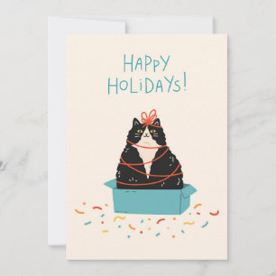 Festive Cat Holiday Card
