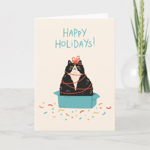 Festive Cat Holiday Card
