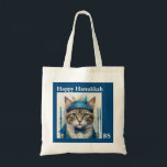 Festive Cat in playful hanukkah Disguise Tote Bag<br><div class="desc">Festive Cat in Disguise - Playful Hanukkah tote bag Celebrate the Festival of Lights with this unique and whimsical Hanukkah tote bag, featuring a cat in disguise. Perfect for cat lovers, this design blends humor with holiday traditions, making it a delightful way to send peace, love, and light this season....</div>