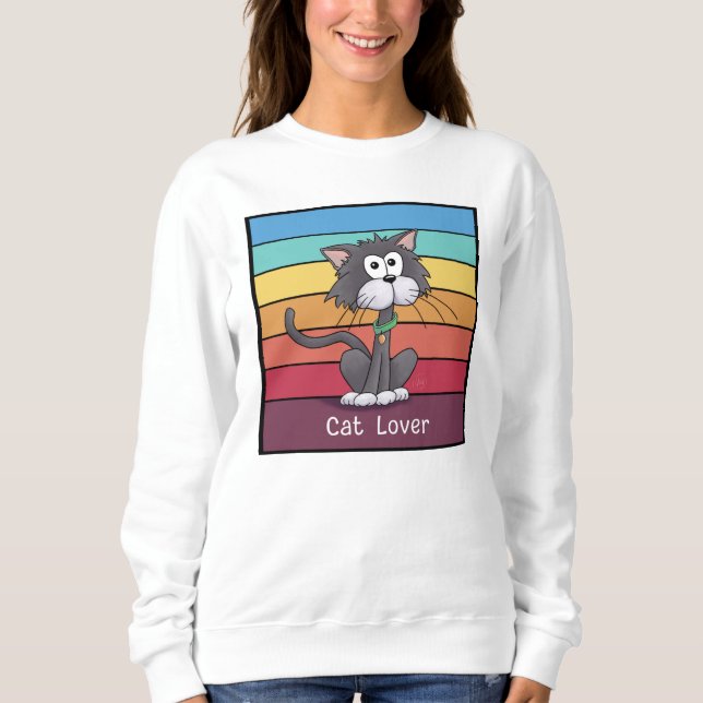 Festive Cat Lover   Sweatshirt (Front)