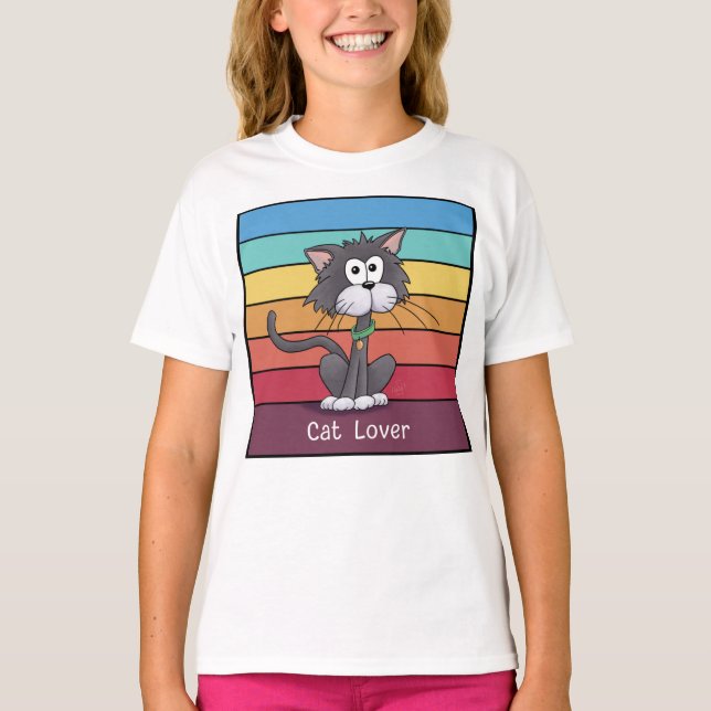 Festive Cat Lover   T-Shirt (Front)
