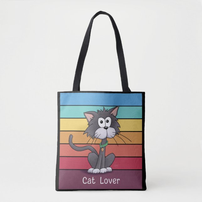 Festive Cat Lover      Tote Bag (Front)
