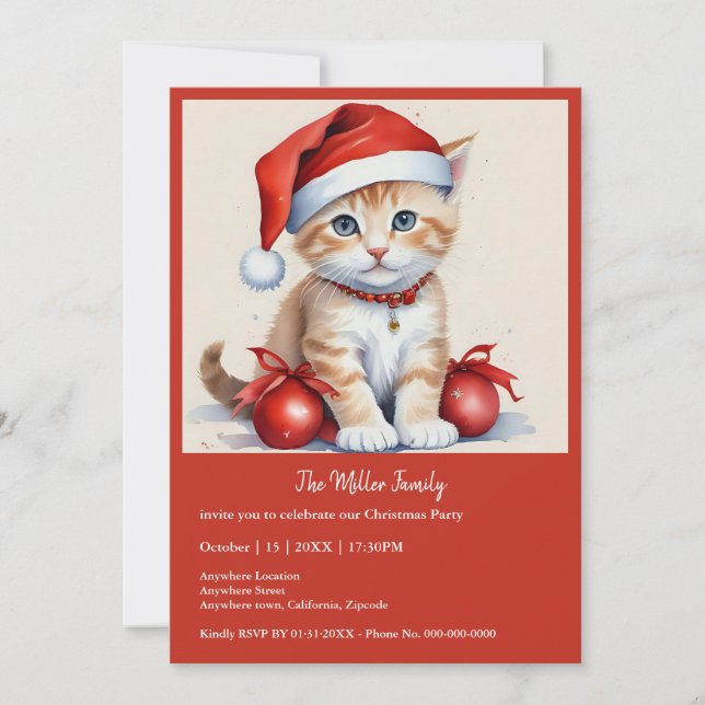 Festive Cats in Christmas Costumes - Holiday Vibes (Front)