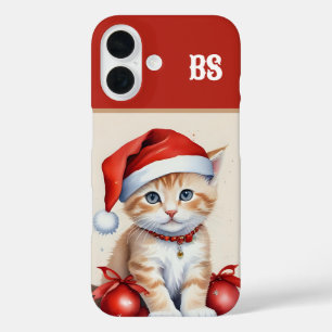 Festive Cats in Christmas Costumes - Holiday Vibes iPhone 16 Case