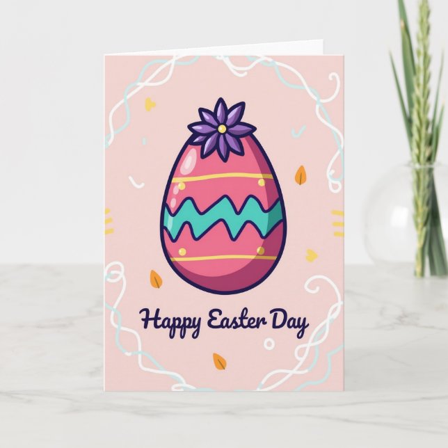 Festive Celebration Egg Card (Front)