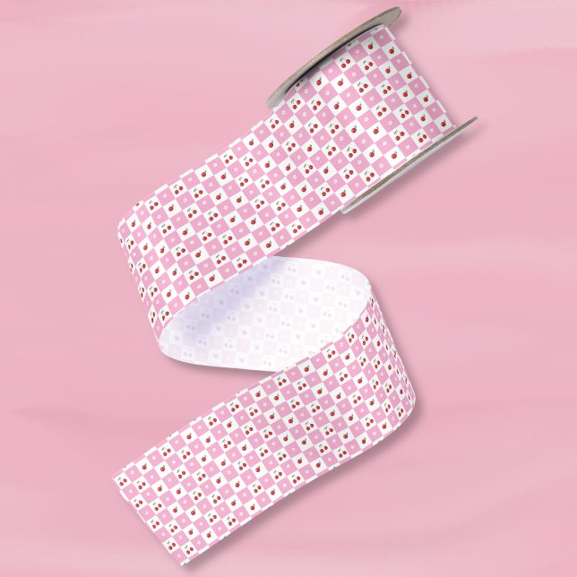 Festive Checker Pattern , Cherries , Flower Ribbon (Creator Uploaded)