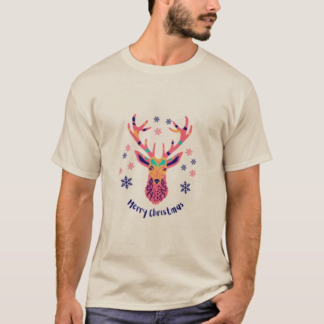 Festive Cheer Crafted in Every Stitch - Merry Chri T-Shirt (Front)