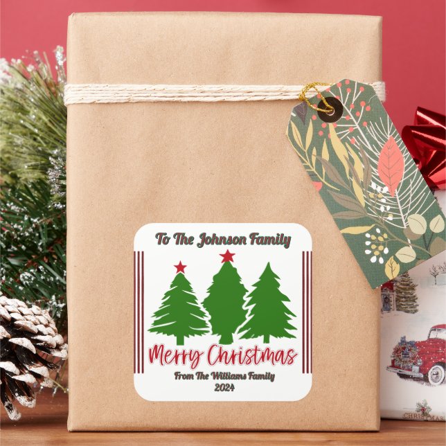 Festive Cheerful Christmas Sticker Design (Holiday)