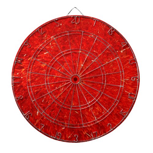 Festive Chic Bright Red Color Pattern Dartboard