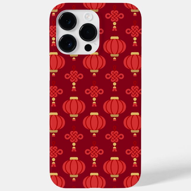 Festive Chinese New Year Red Lanterns Case-Mate iPhone Case (Back)