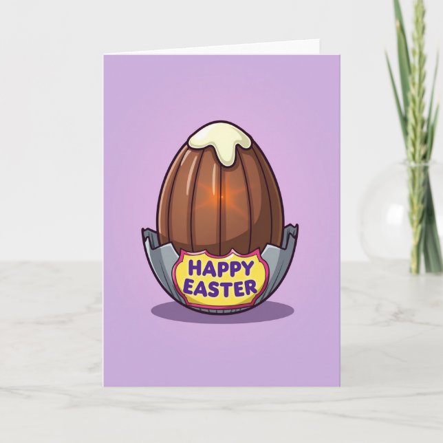 Festive Chocolate Egg Sweet Card (Front)