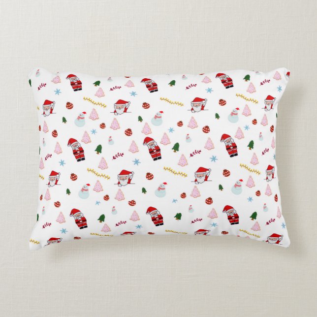 Festive Christmas Accent Pillow (Front)