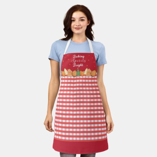 Festive Christmas Apron _ Baking Spirits Bright