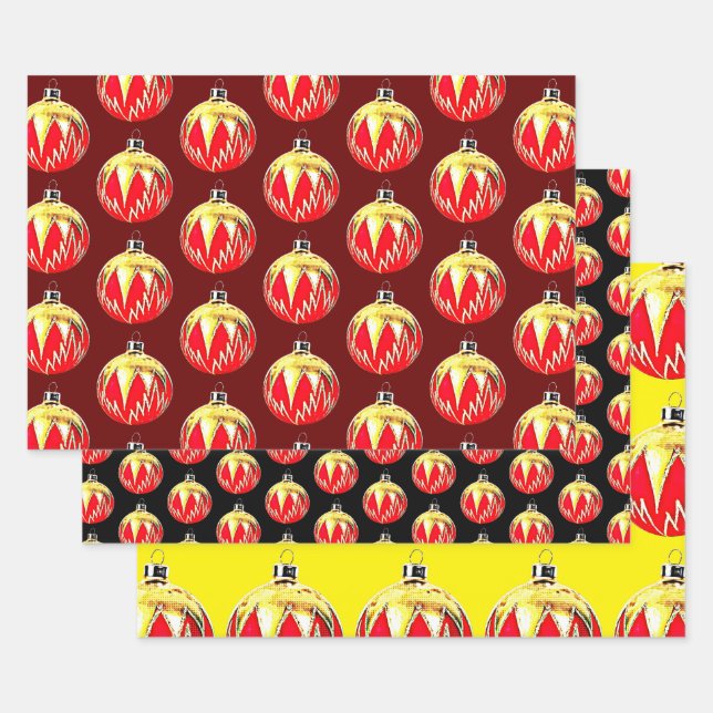 Festive Christmas Art Wrap Craft Wrapping Paper Sheets (Set)