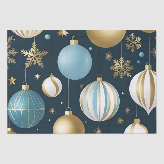 festive christmas balls tissue paper (Front)