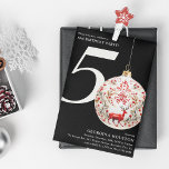 Festive Christmas Bauble 50th Birthday Party Invitation<br><div class="desc">Celebrating a 50th Birthday during the festive holiday season. This christmas bauble design is the perfect milestone invitation for you to send out to friends and family. All text is customizable.</div>