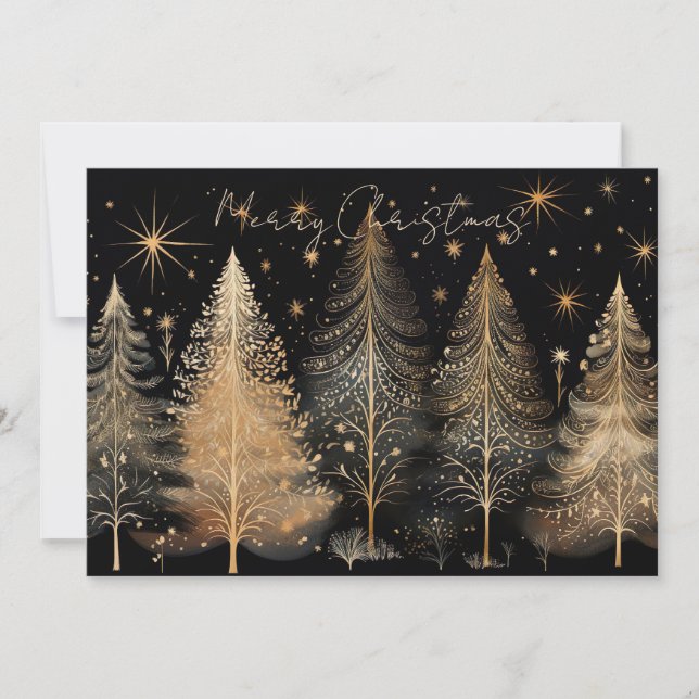 Festive Christmas Baubles Greeting Card (Front)