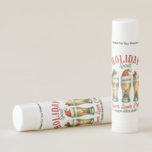Festive Christmas beer lovers club favor Lip Balm