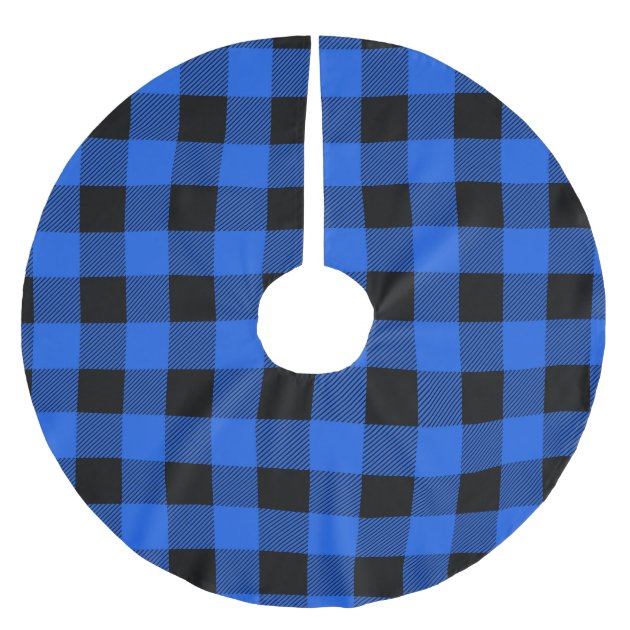 Blue buffalo outlet plaid tree skirt