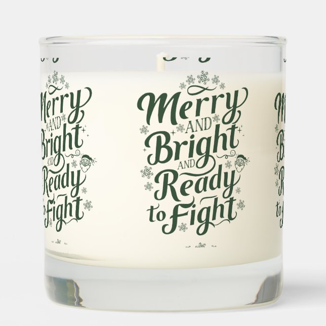 Festive Christmas Candle (Front)