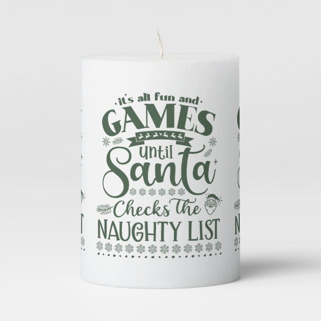 Festive Christmas Candle (Front)