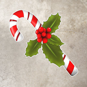 Festive Christmas Candy cane Floor Decals