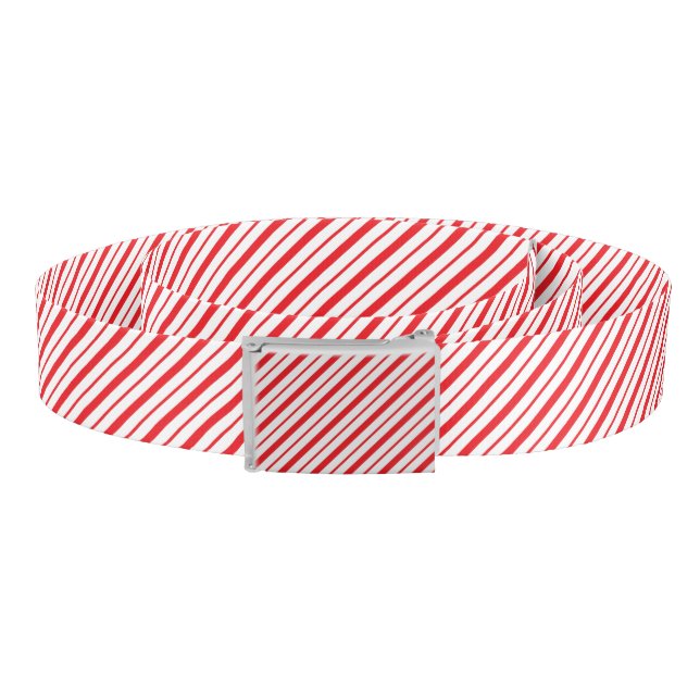 festive Christmas candy cane tiled  Belt (Coil)
