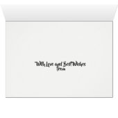 Festive Christmas Card for Pet-sitter Red Green (Inside Horizontal (Bottom))