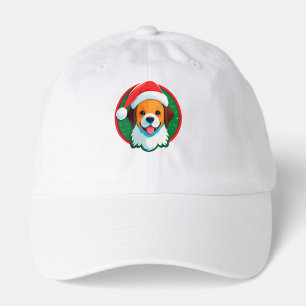 Festive Christmas Cartoon Dog Hat